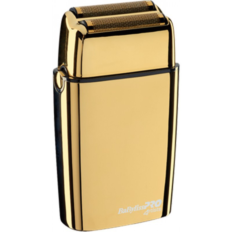 Mobili įkraunama barzdaskutė BaByliss PRO Double Foil Metal Shaver Gold FXFS2GE, aukso spalvos