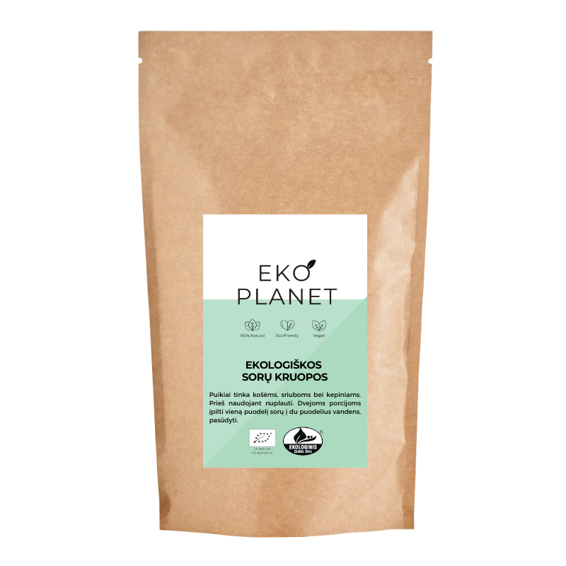 Ekologiškos sorų kruopos (soros) EKO PLANET, 1 kg