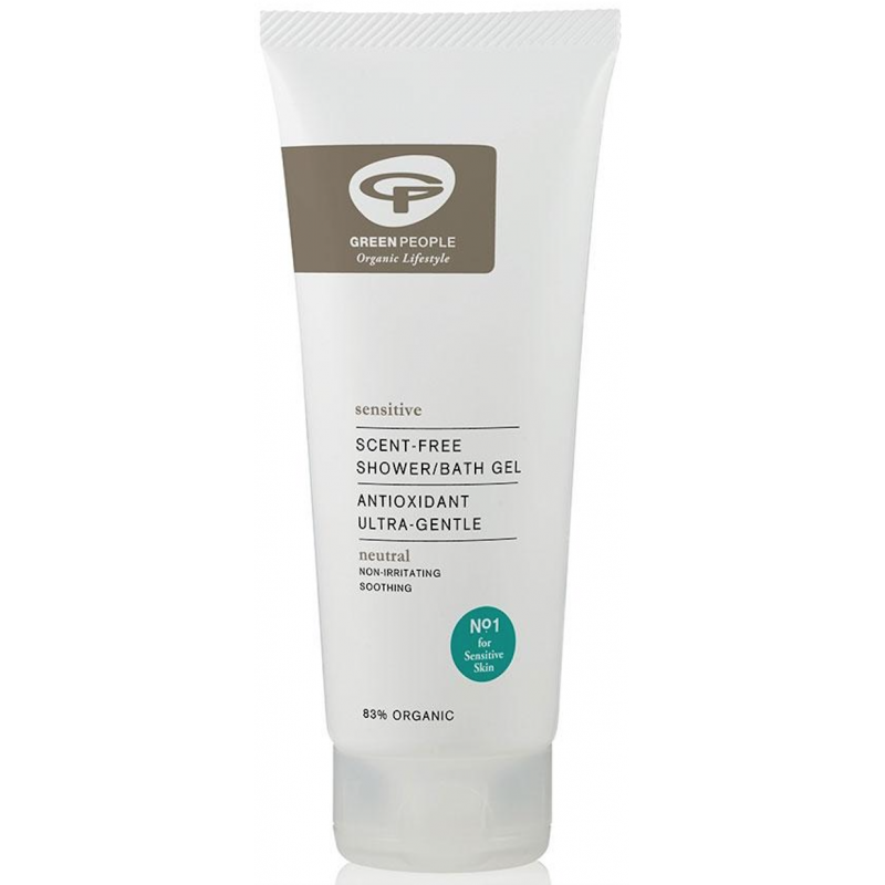 Bekvapė dušo želė jautriai odai GREEN PEOPLE, 200ml