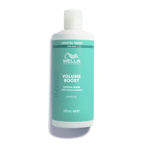 Wella Professionals Invigo Volume Boost Crystal Mask Apimties suteikianti krištolinė kaukė, 500ml