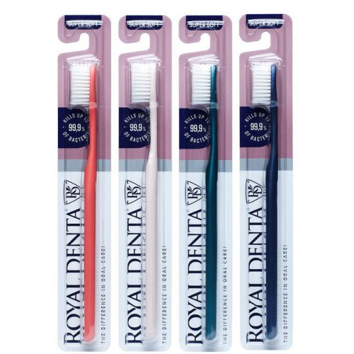 Royal Denta Silver Super Soft Toothbrush Dantų šepetėlis labai minkštas, Green