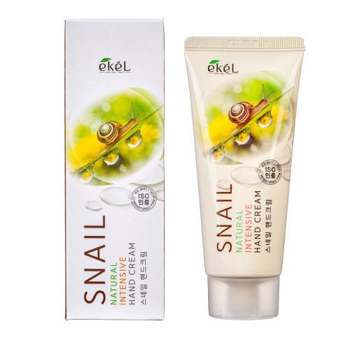 Ekel Natural Intensive Hand Cream Snail Rankų kremas su sraigių mucinu, 100ml