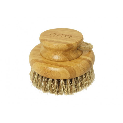 Hydrea London Round Bamboo Body Brush Apvalus bambukinis kūno šepetėlis, 1vnt.