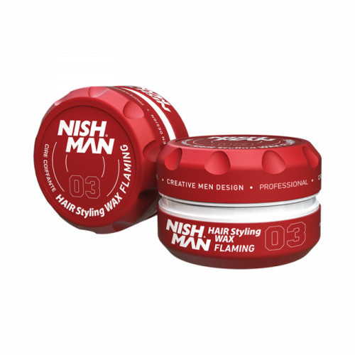 Nishman Hair Styling Flaming Wax 03 Plaukų formavimo vaškas, 100ml