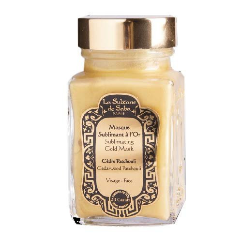 La Sultane De Saba Cedarwood Patchouli Sublimating Gold Face Mask Sublimacinė aukso veido kaukė, 100ml