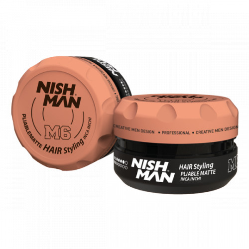 Nishman Hair Styling Pliable Matte Inca Inchi M6 Plaukų formavimo vaškas, 100ml