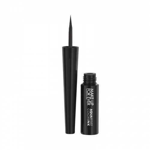 Make Up For Ever Aqua Resist Color Ink Akių apvadas, 01- Matte Charcoal