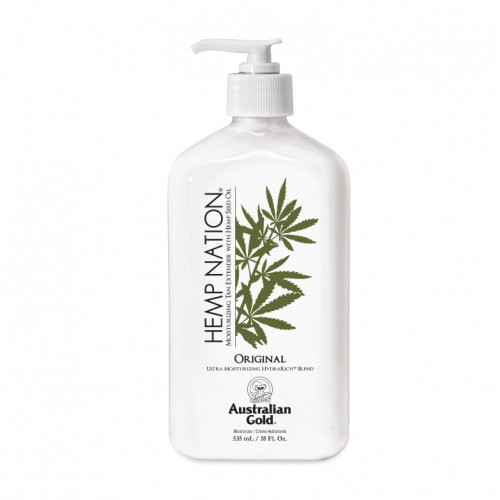 Australian Gold Hemp Nation Original Tan Extender Kasdienis kūno kremas, 535ml