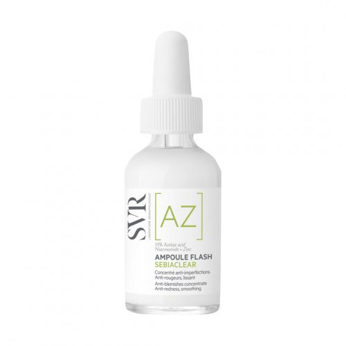 SVR Sebiaclear Ampoule [AZ] Flash Koncentruotas veido serumas su azelaino rūgštimi, 30ml