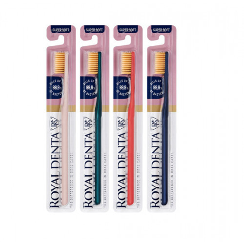 Royal Denta Gold Super Soft Toothbrush Dantų šepetėlis labai minkštas, Green