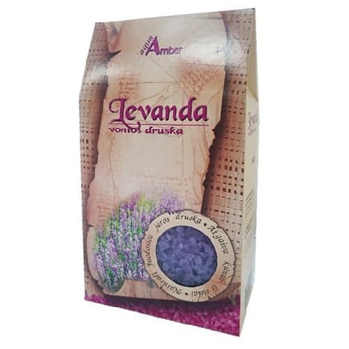 Vonios druska AQUA AMBER LEVANDŲ, 500 g
