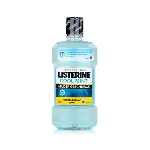 Burnos skalavimo skystis LISTERINE COOL MINT MILD, 600 ml