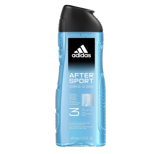 Dušo želė ADIDAS AFTER SPORT 3 IN 1, 400 ml