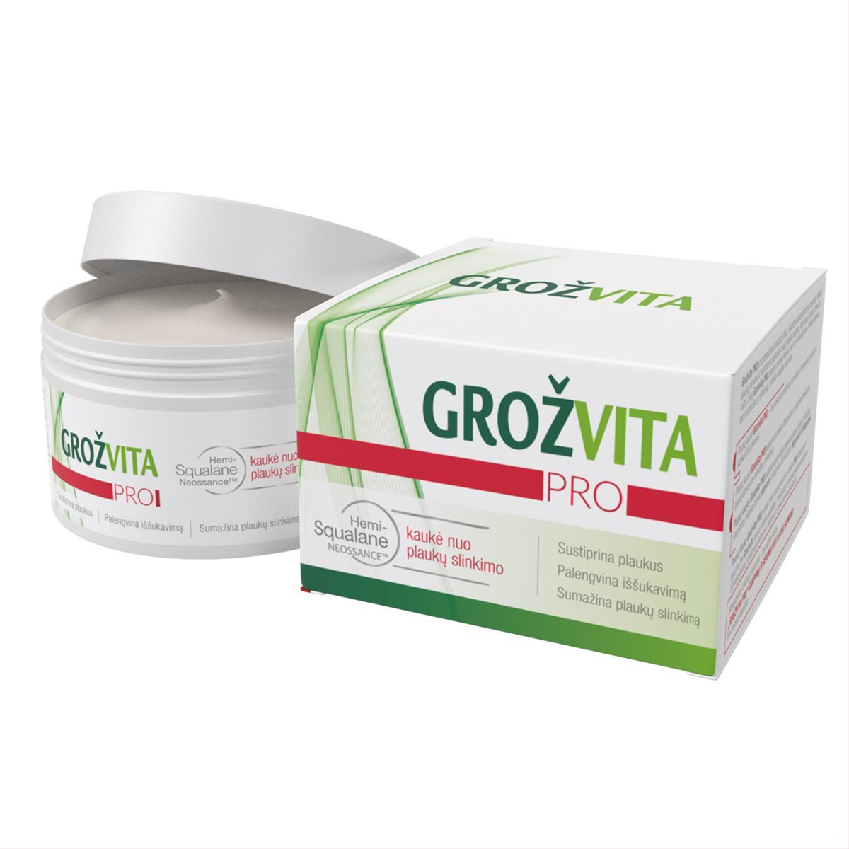 GROŽVITA PRO, plaukų kaukė nuo plaukų slinkimo, 200 ml