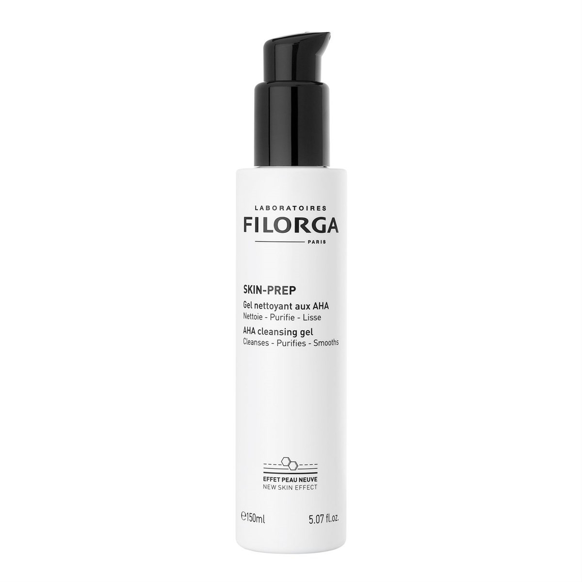 FILORGA SKIN PREP AHA CLEANSING GEL, rūgštinis veido prausiklis mišriai, riebiai odai (2 žingsnis), 150 ml
