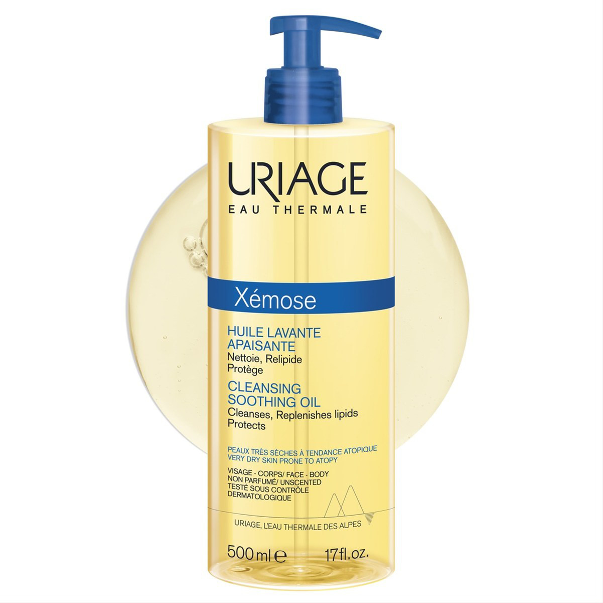 URIAGE XEMOSE HUILE, aliejinis prausiklis, 500 ml