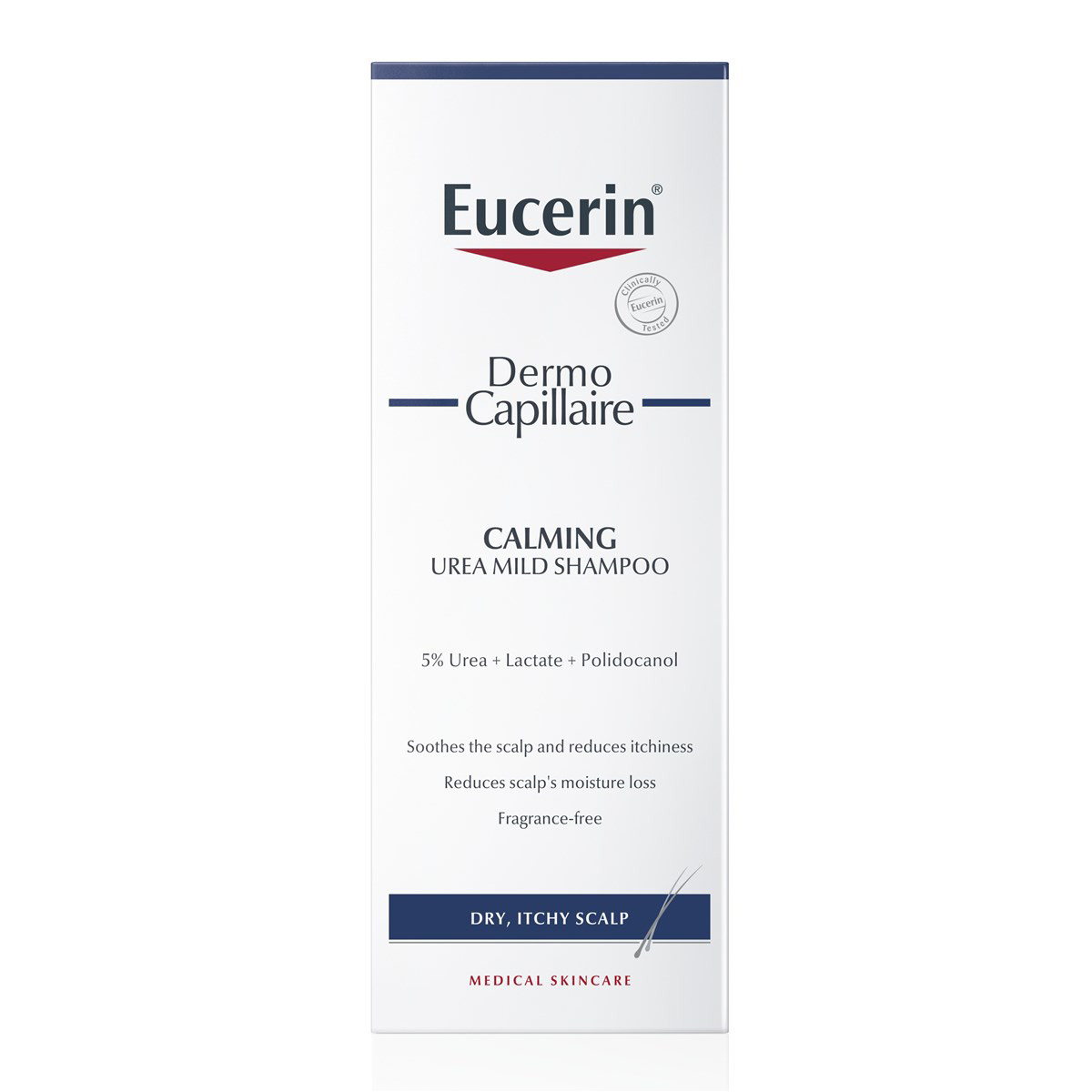 EUCERIN DERMOCAPILLAIRE, šampūnas sausai galvos odai su 5% šlapalu, 250 ml