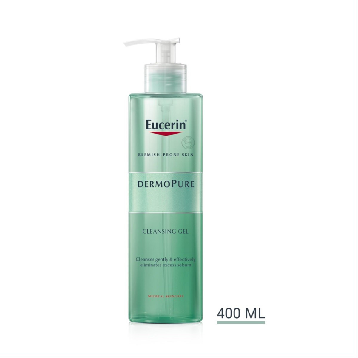 EUCERIN DERMOPURE, prausimosi gelis į aknę linkusiai odai, 400 ml