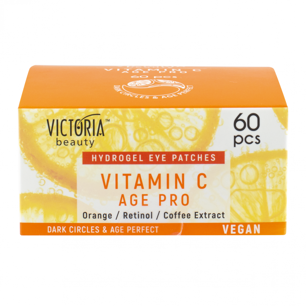 Victoria Beauty paakių kaukės su vit C, retinoliu ir apelsinų ekstraktu, 60vnt