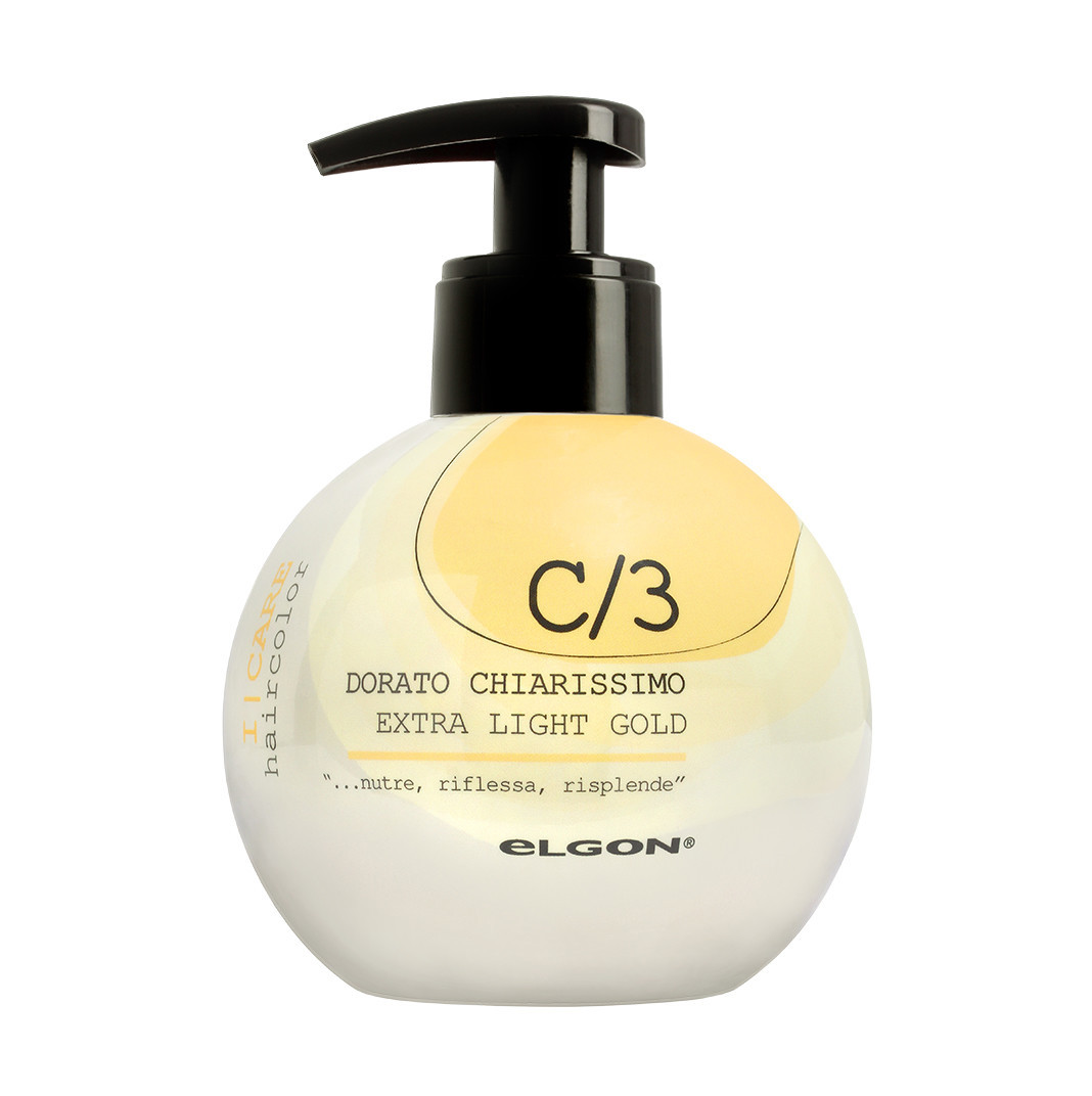 ELGON I CARE, dažantis kondicionierius, C/3 Extra Light Gold, šviesaus aukso spalvos, 200 ml