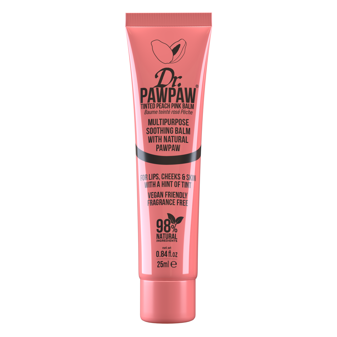 Dr.PAWPAW lūpų balzamas PEACH PINK, 25ml