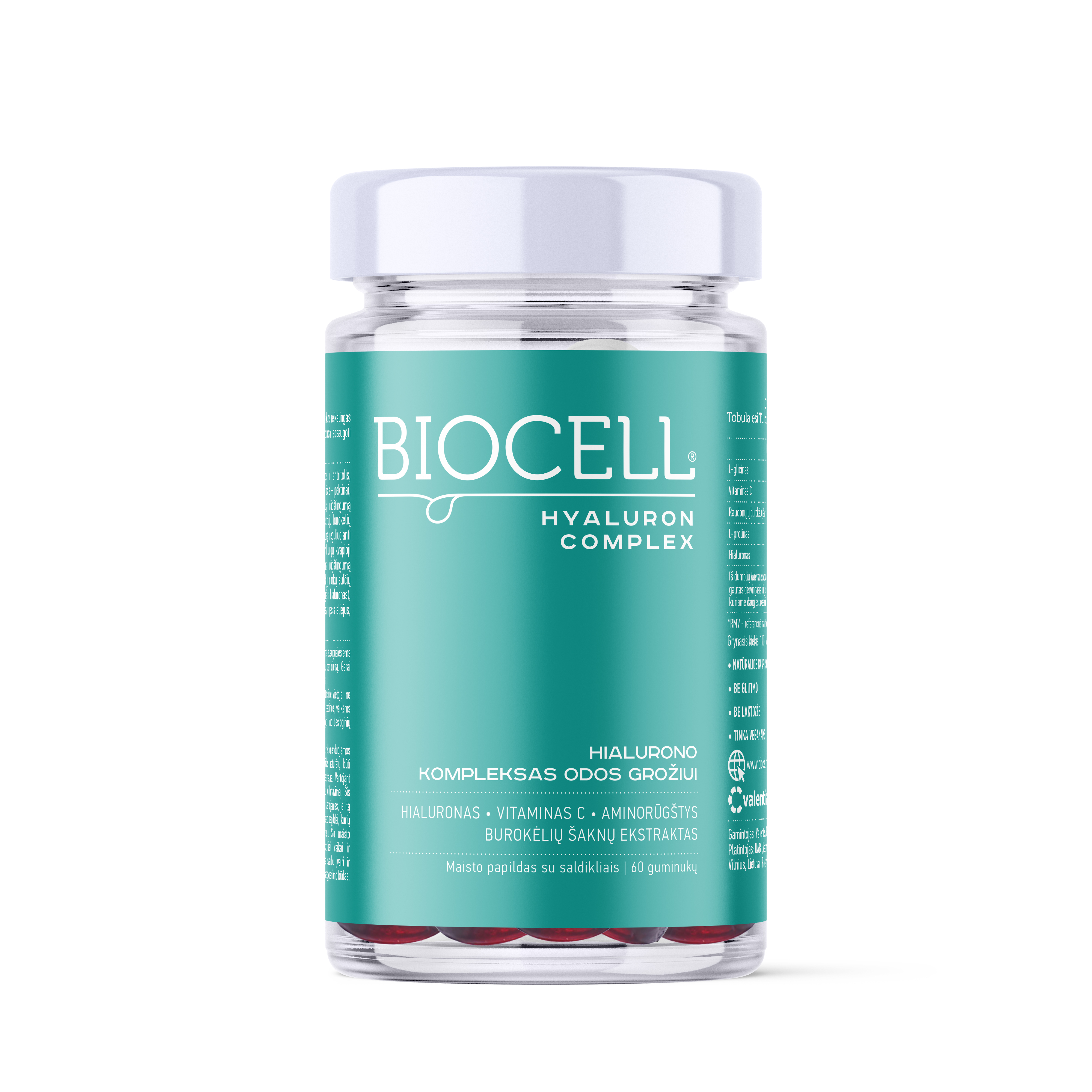 BIOCELL Hyaluron Complex funkciniai guminukai