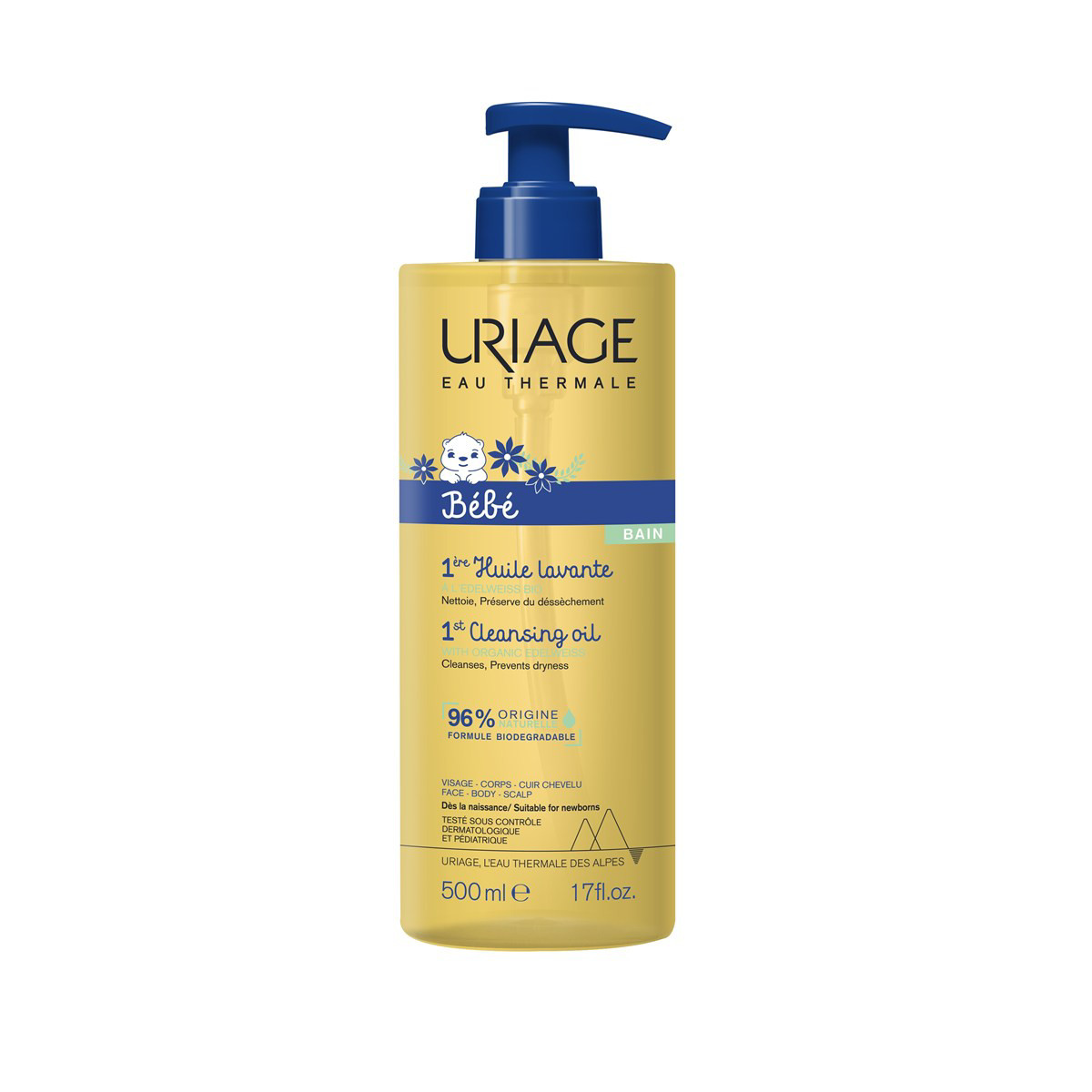 URIAGE BABY 1ERE HUILE, prausiklis, 500ml