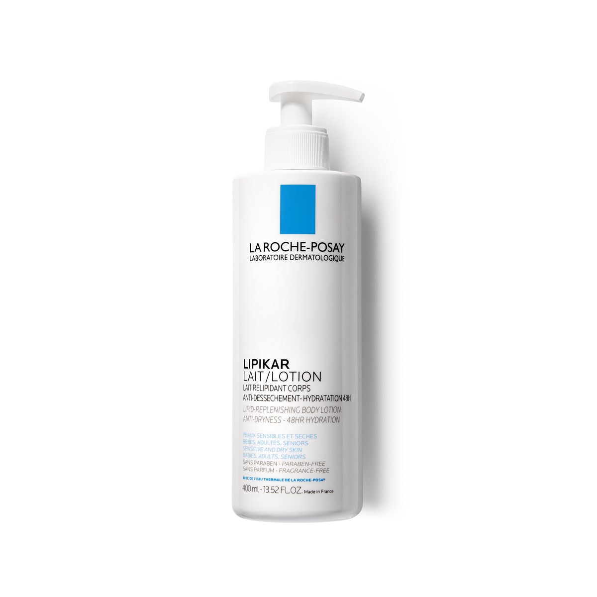 LA ROCHE POSAY LIPIKAR LAIT, pienelis sausai kūno odai, 400 ml