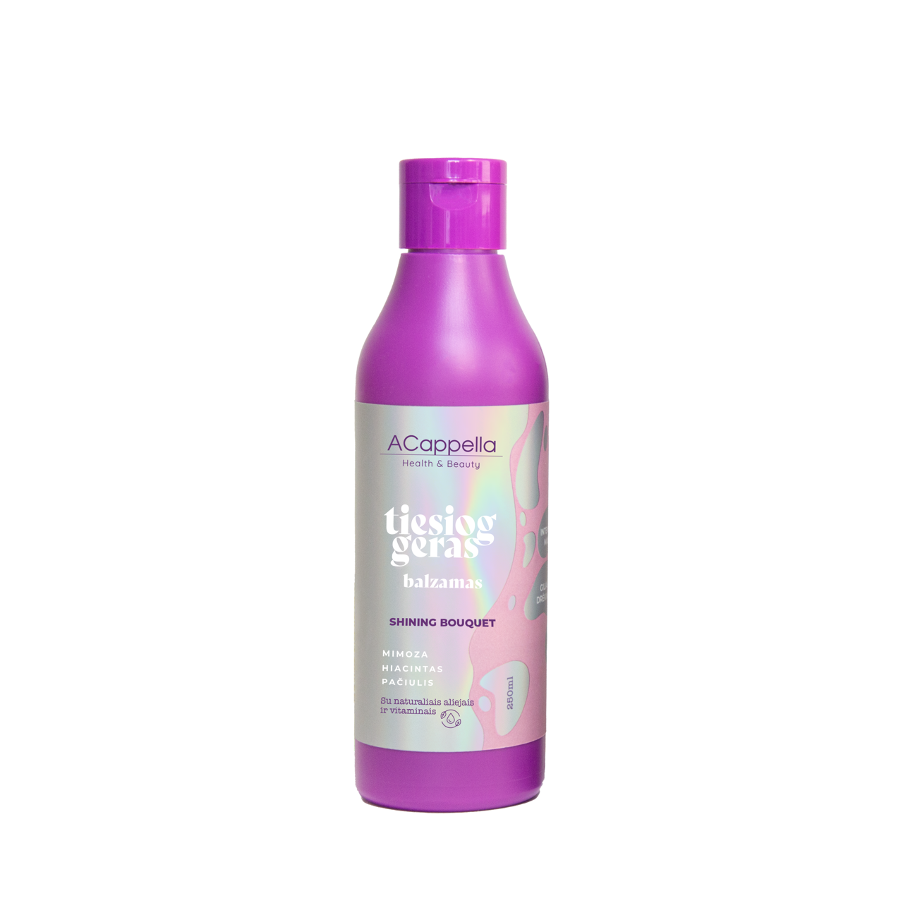 ACappella TIESIOG GERAS plaukų balzamas, SHINING BOUQUET, 250 ml