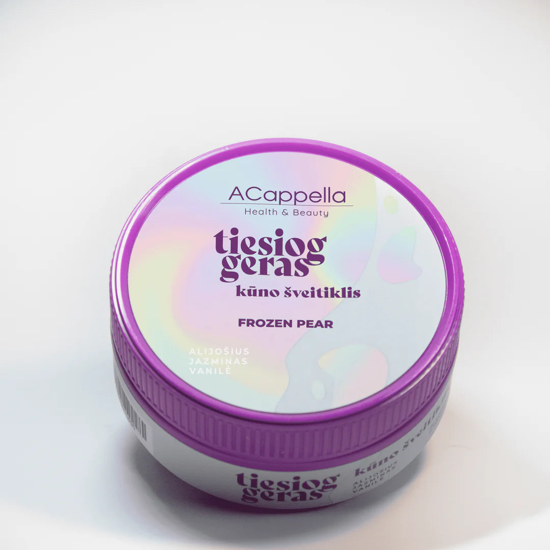 ACappella TIESIOG GERAS kūno šveitiklis, FROZEN PEAR, 350 g