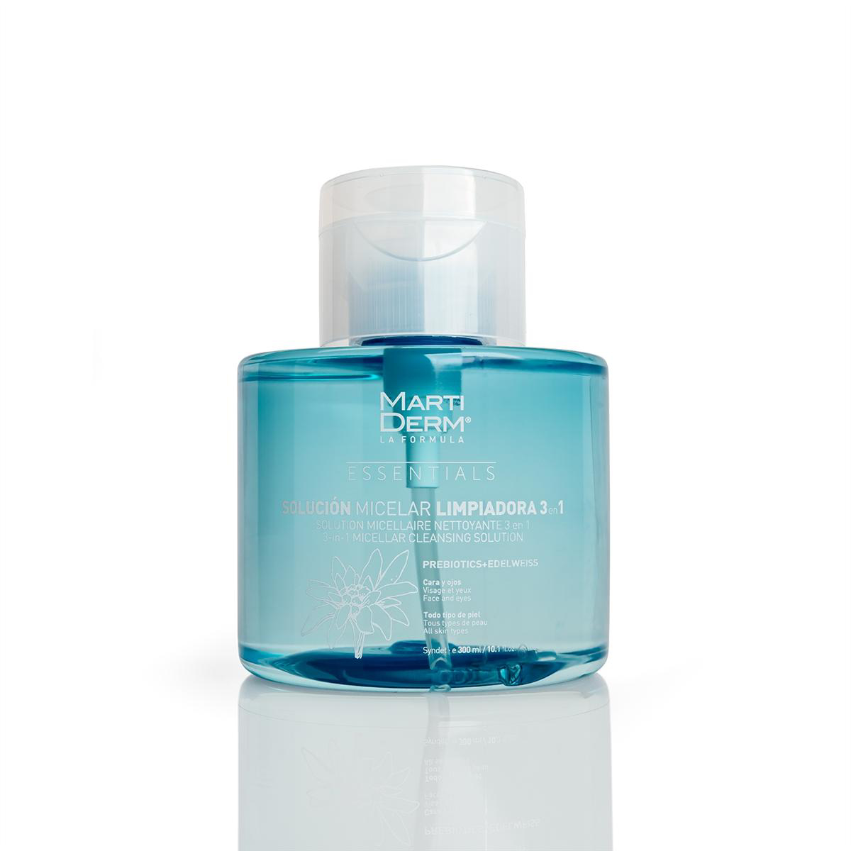 MARTIDERM MICELAR LIMPIADORA, micelinis valomasis tirpalas veidui ir akims, 300 ml