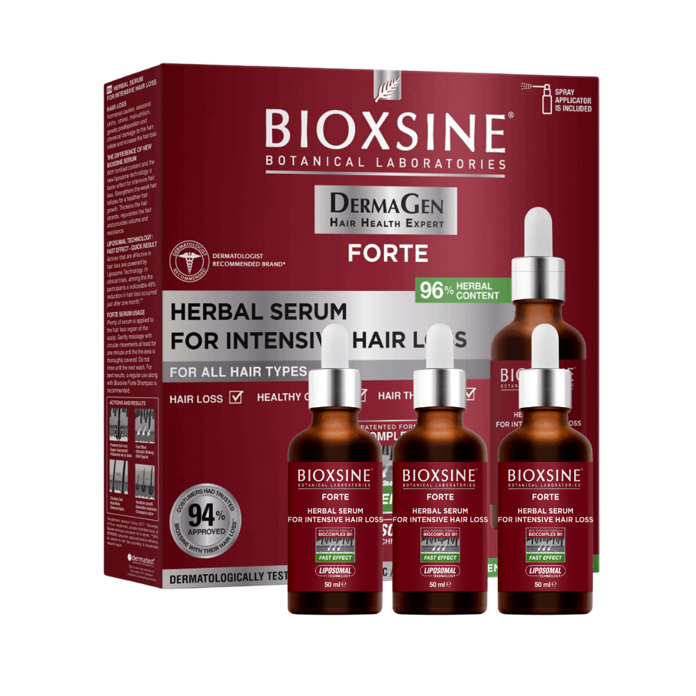 Serumas nuo intensyvaus plaukų slinkimo Forte, 3x50 ml