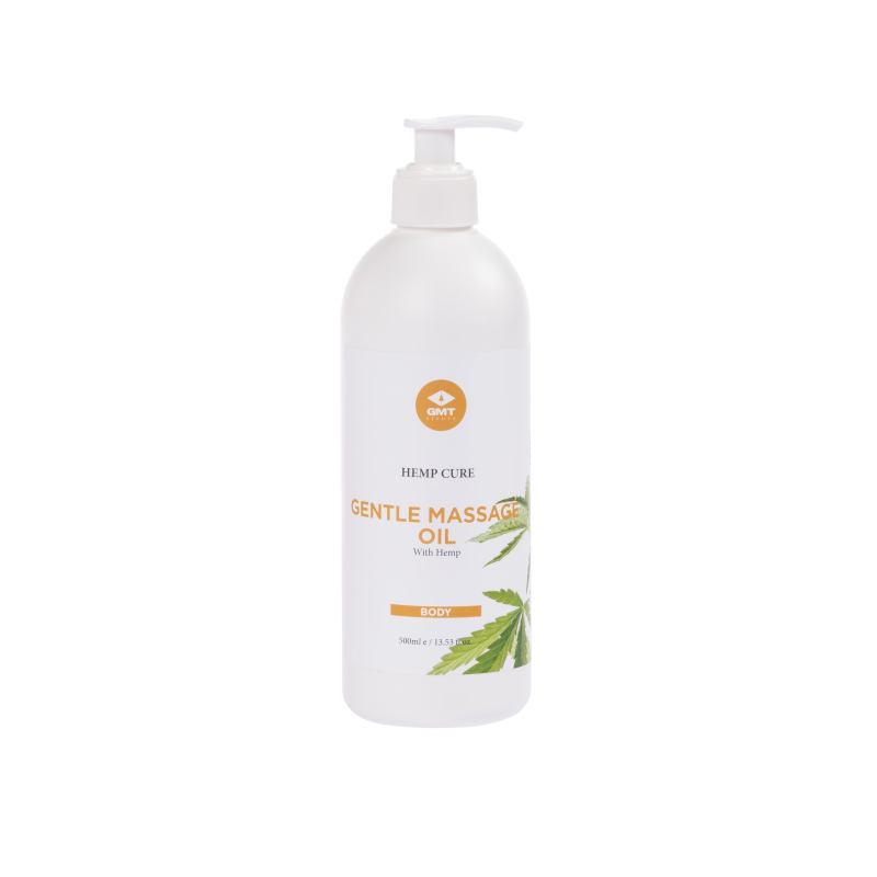 Švelnus kanapių masažo aliejus, 500 ml
