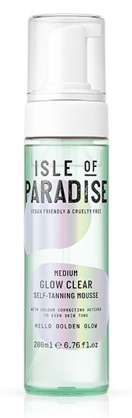 Skaistinančios odą savaiminio įdegio putos Isle Of Paradise Medium Glow Clear Self Tanning Mousse IP890025, pagamintos vandens pagrindu, drėkina odą, 200 ml