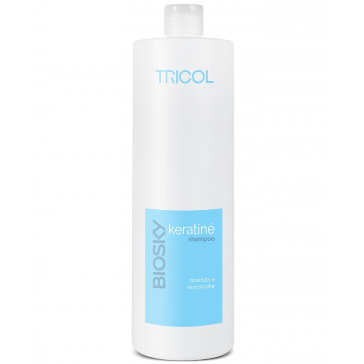 BIOSKY Keratine šampūnas pažeistiems plaukams, 1000 ml
