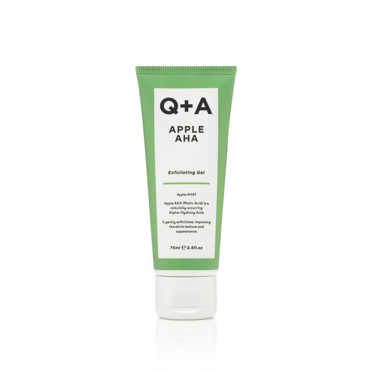 Q+A APPLE AHA EXFOLIATING GEL, gelinis veido šveitiklis, 75ml