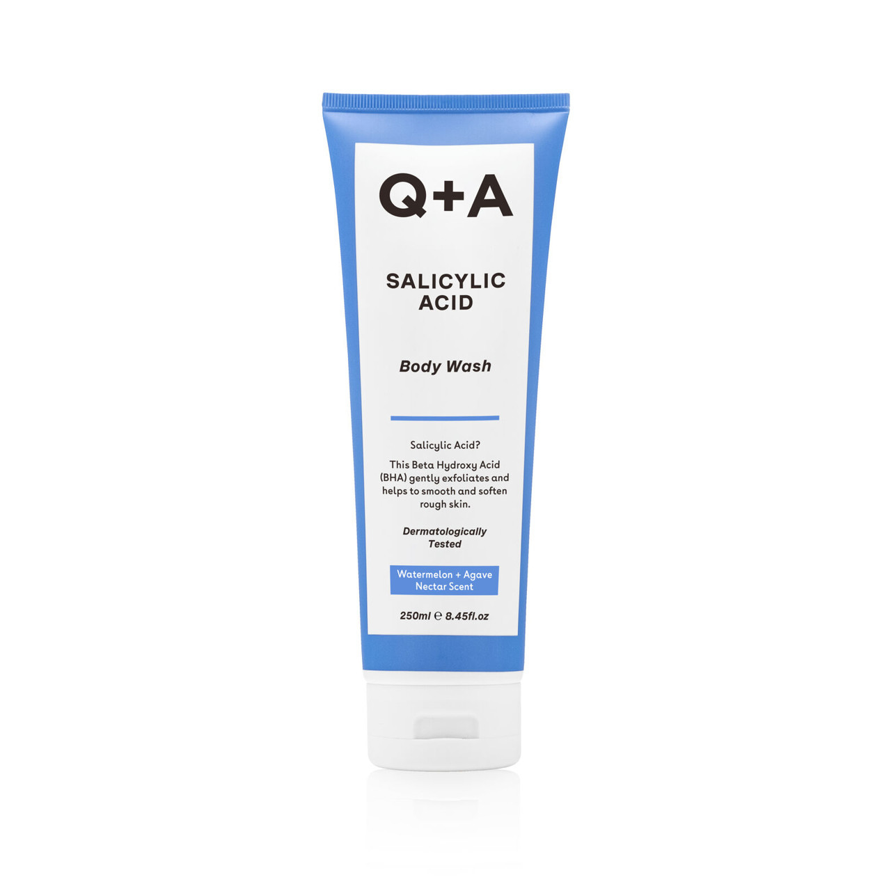 Q+A SALICYLIC ACID BODY WASH, kūno prausiklis su salicilo rūgštimi, 250ml