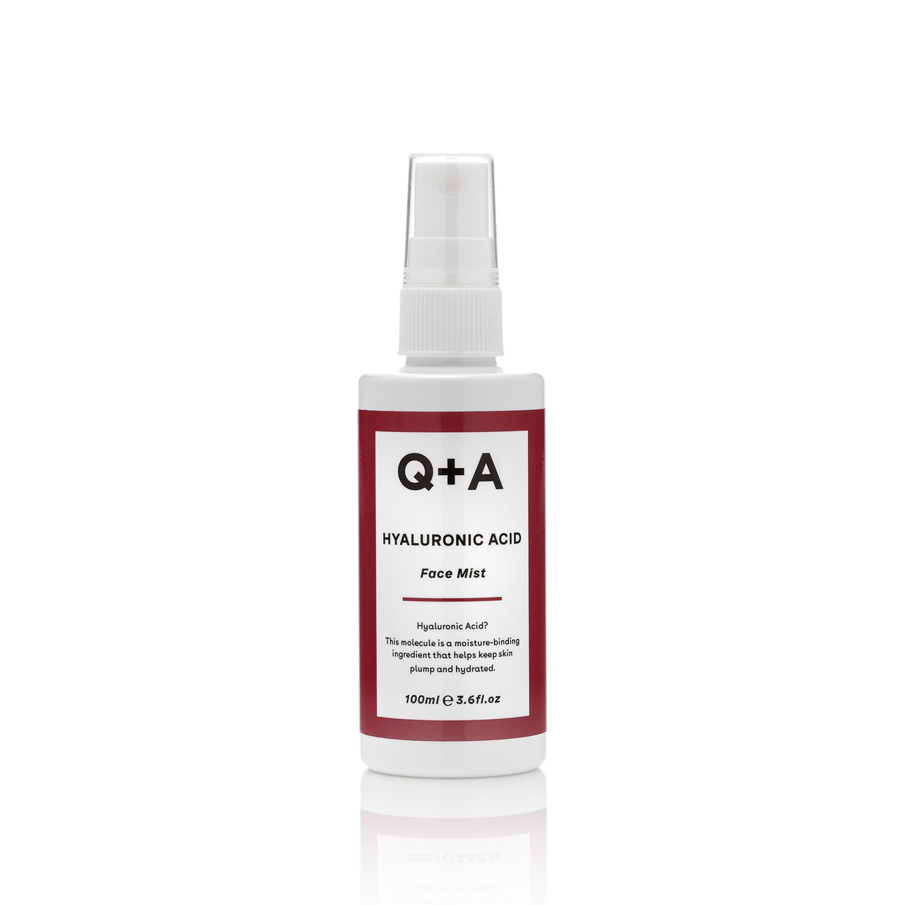Q+A HYALURONIC ACID FACE MIST, drėkinamoji veido dulksna, 100ml