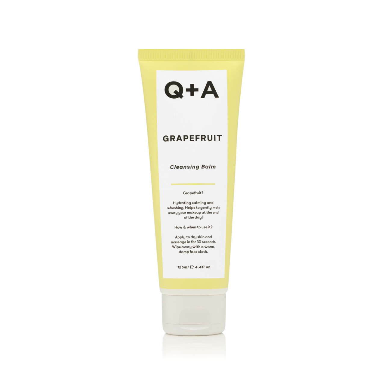 Q+A GRAPEFRUIT CLEANSING BALM Valomasis veido balzamas, 125ml