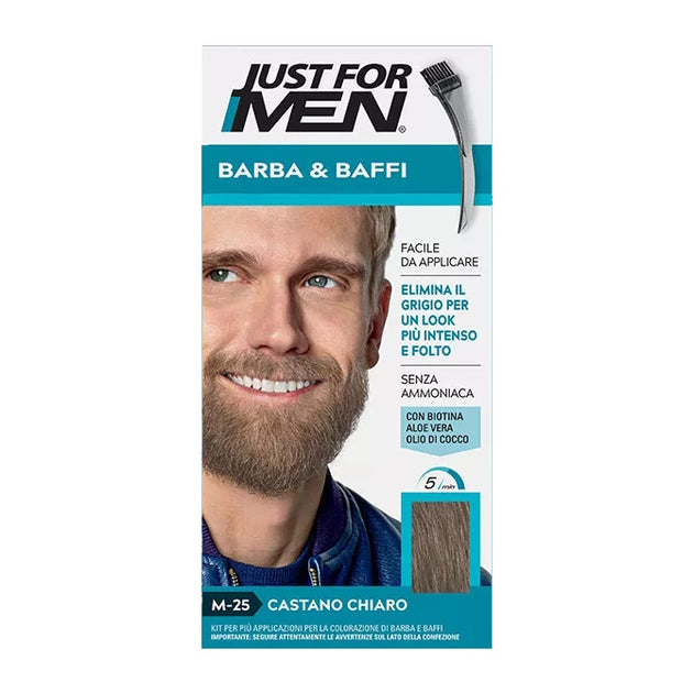 Just For Men ūsų ir barzdos dažai Castanho Claro M-25, 28.4g