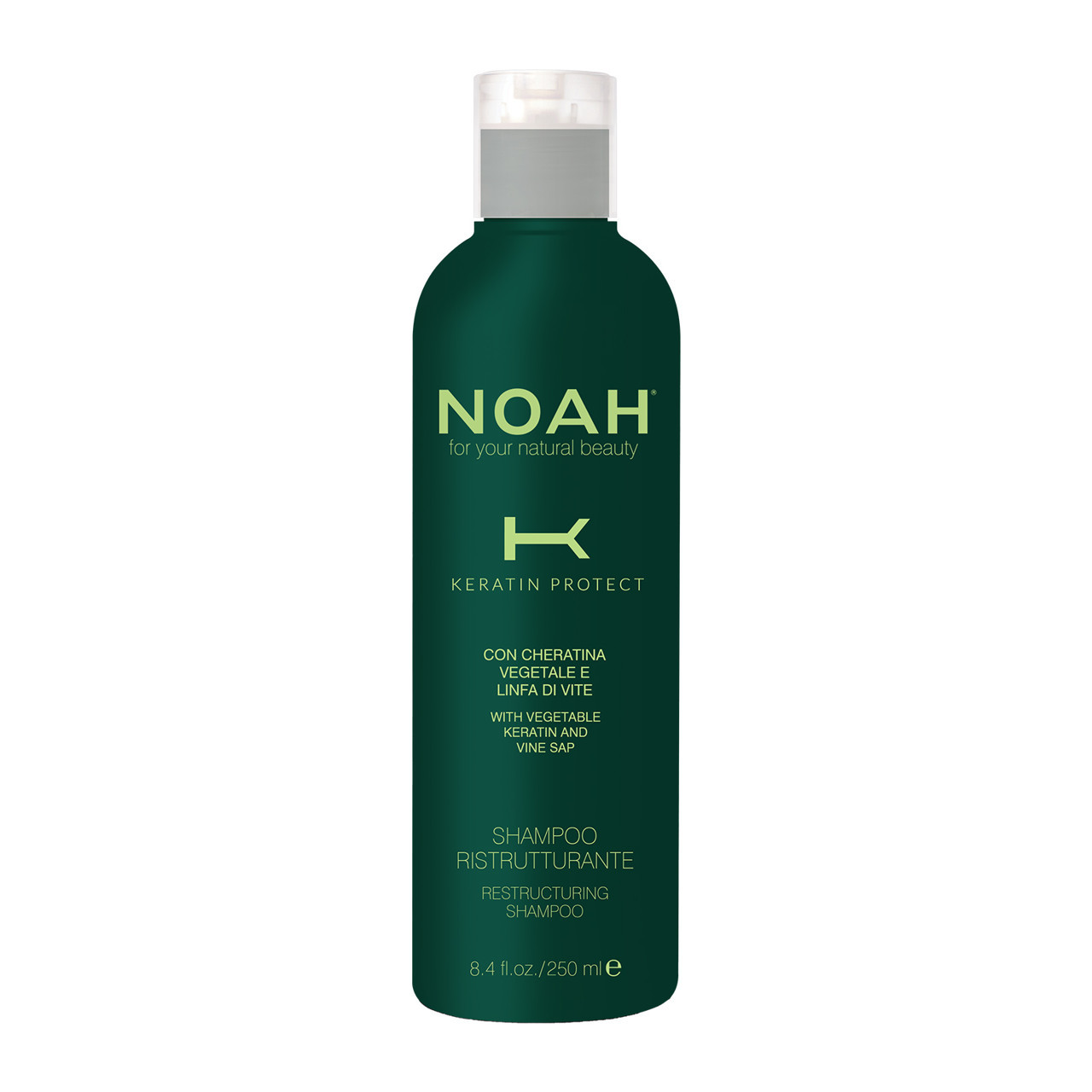 NOAH KERATIN PROTECT SHAMPOO, Atkuriamasis šampūnas su augaliniu keratinu, 250ml