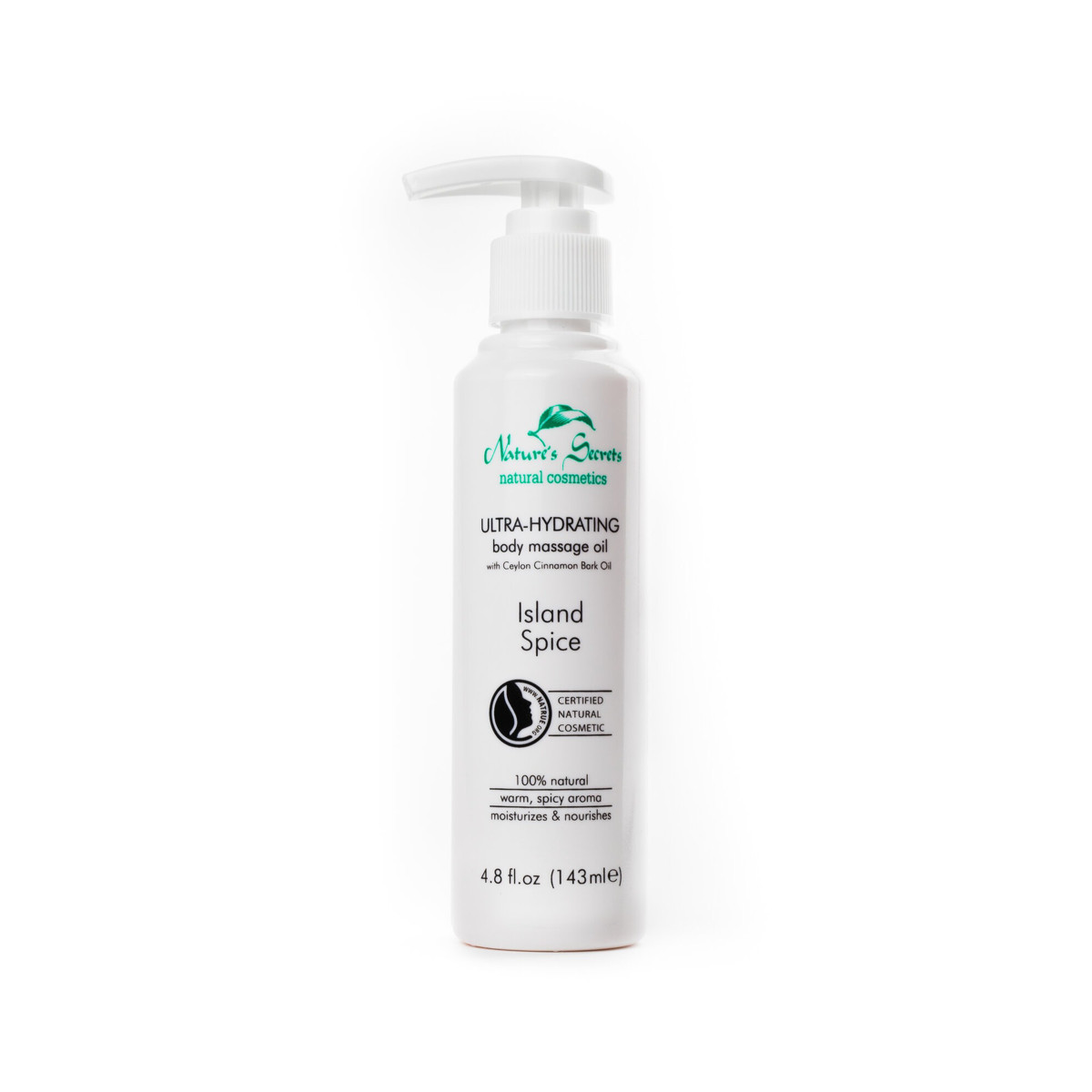 Nature's Secrets drėkinamasis kūno aliejus su cinamonu, 143 ml