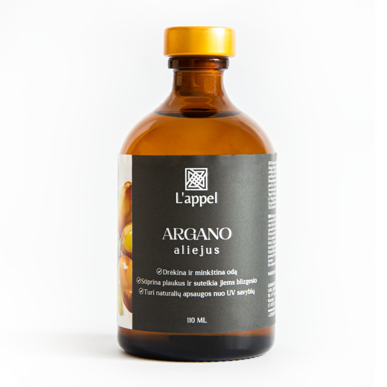 LAPPEL, Šalto spaudimo argano aliejus, 110 ml