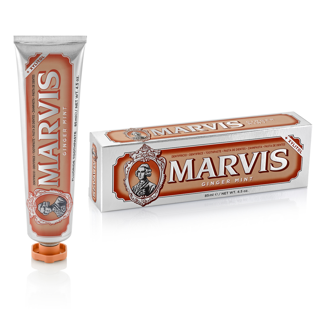 MARVIS GINGER MINT, imbiero ir mėtų aromato dantų pasta, 85ml