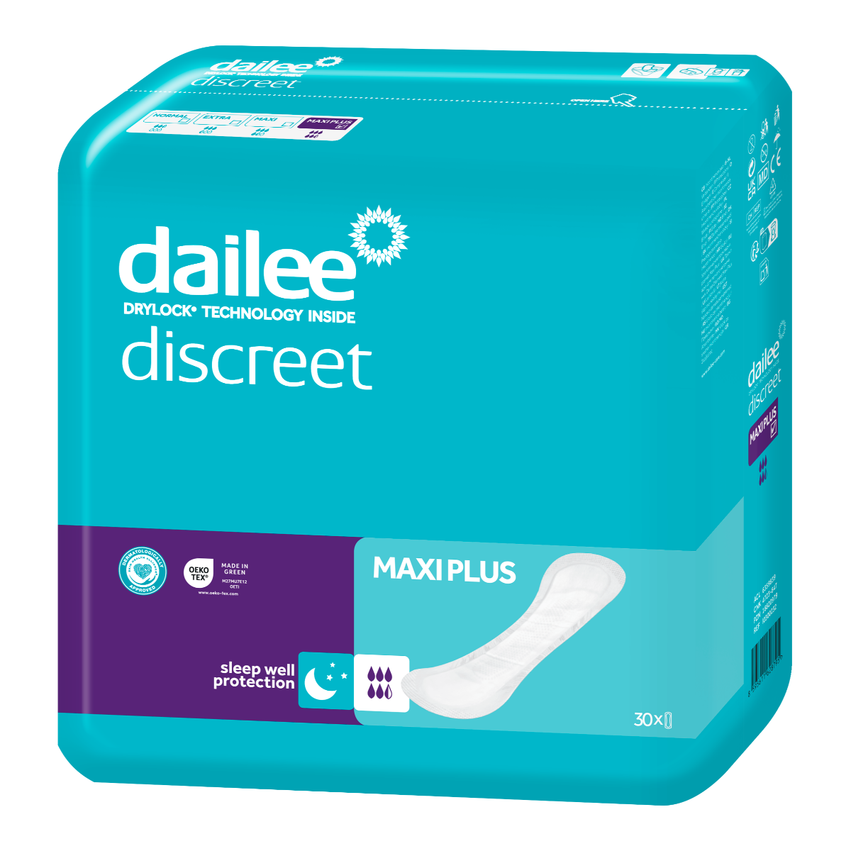 DAILEE DISCREET MAXI PLUS, įklotai, 30 vnt.