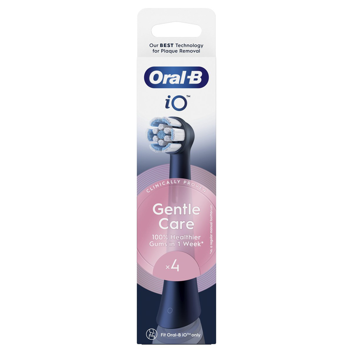 Oral-B iO Gentle Care Black elekt.dantų šep. galvutės N4 (Procter & Gamble)