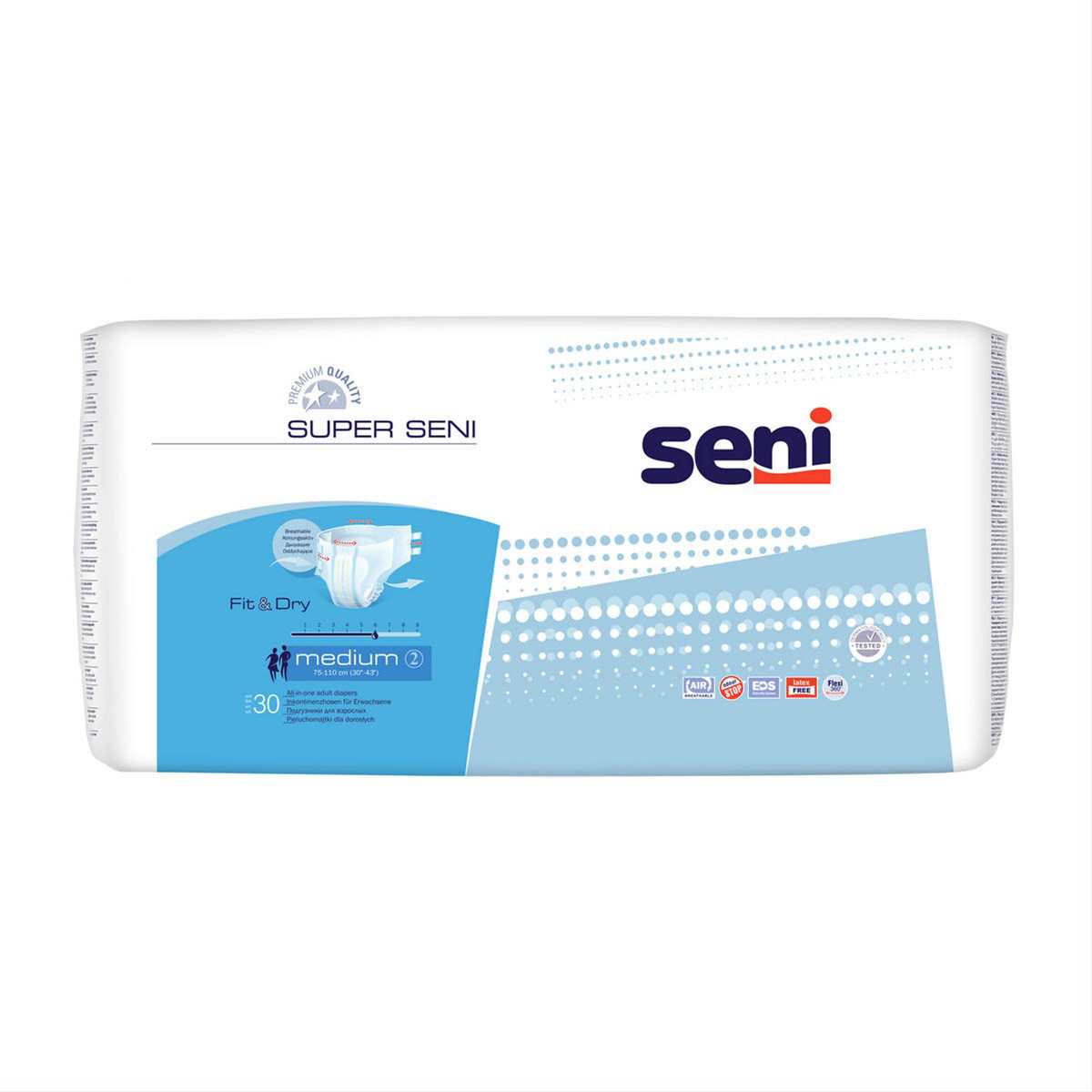 SENI SUPER MEDIUM, sauskelnės suaugusiems, 30 vnt.