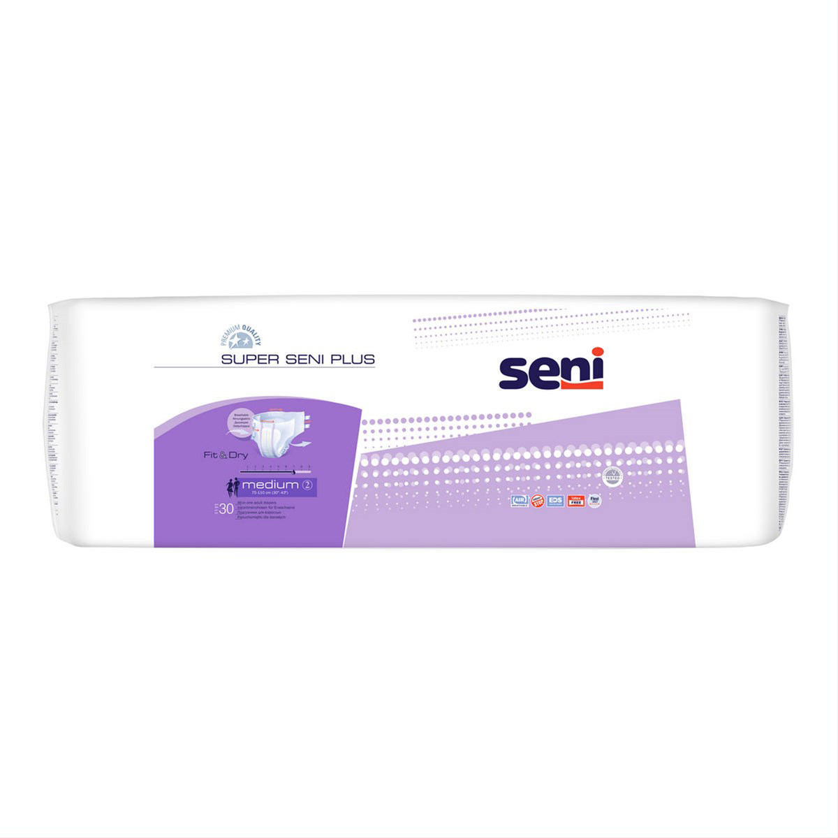 SENI SUPER PLUS MEDIUM, sauskelnės suaugusiems, 30 vnt.