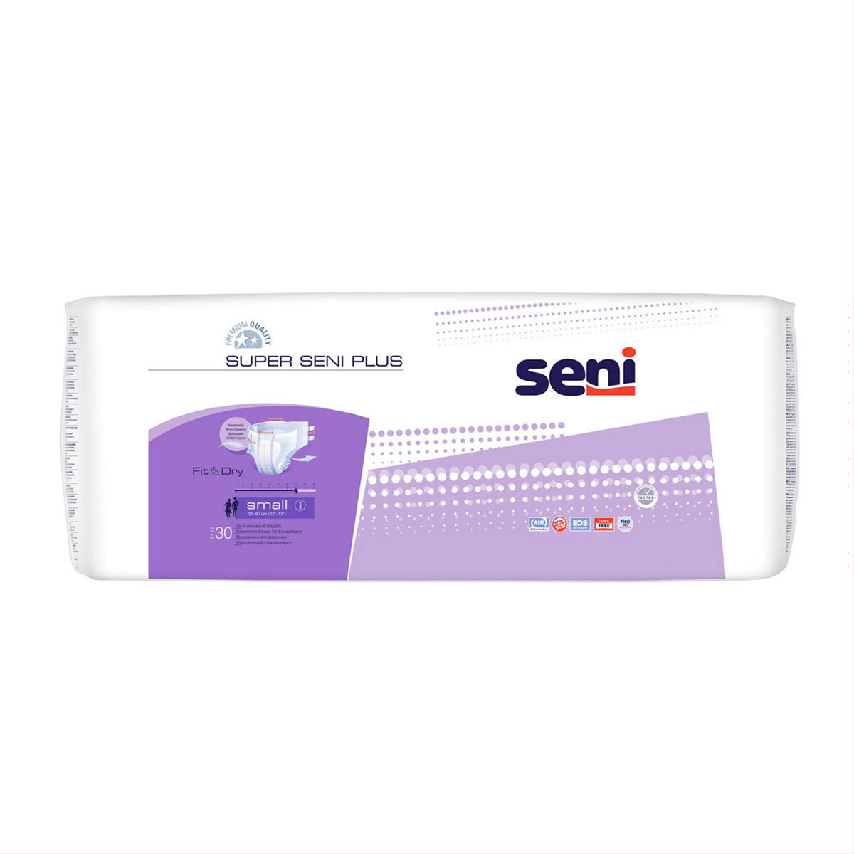 SENI SUPER PLUS SMALL, sauskelnės suaugusiems, 30 vnt.