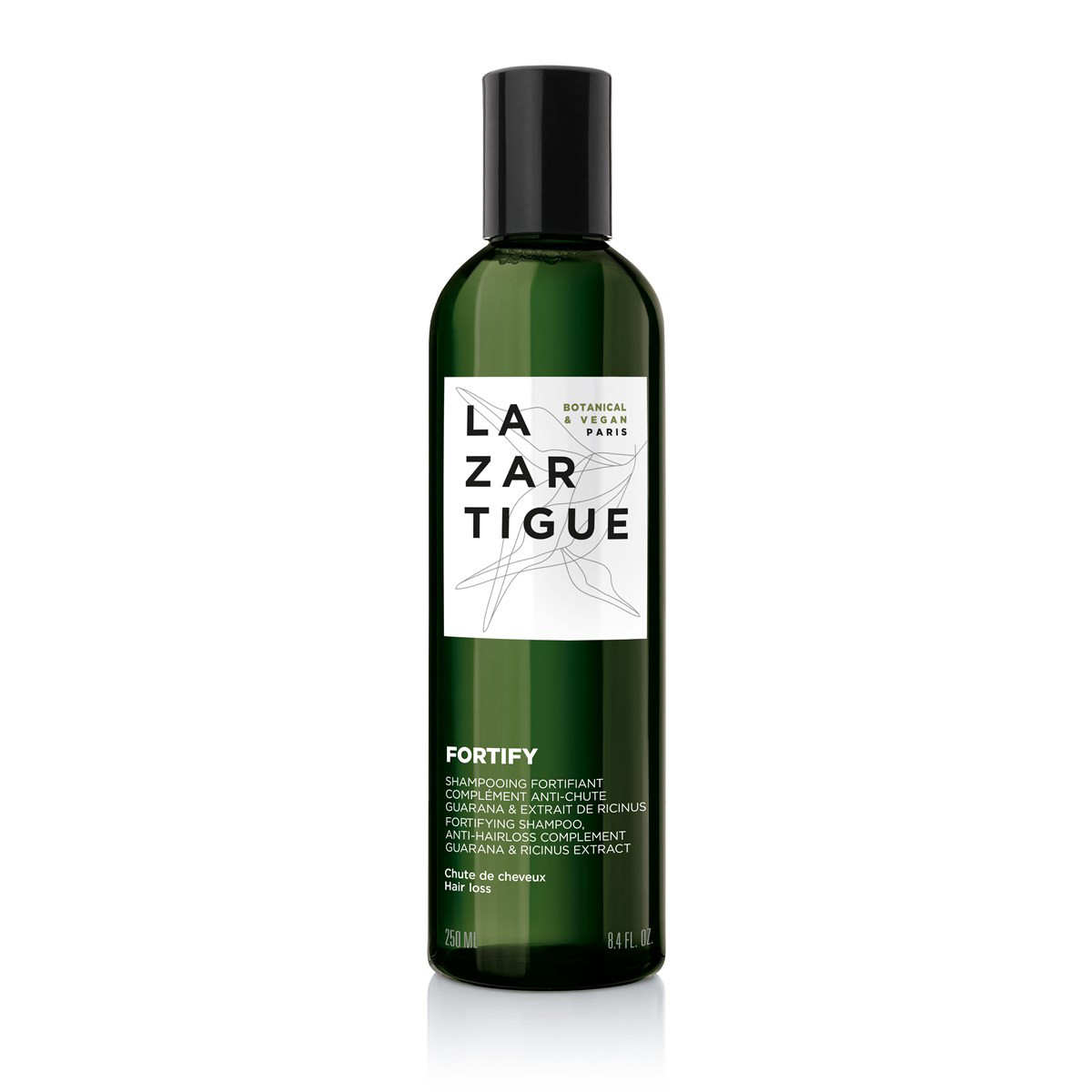 LAZARTIGUE FORTIFY, veganiškas stiprinamasis šampūnas slenkantiems plaukams, 250 ml
